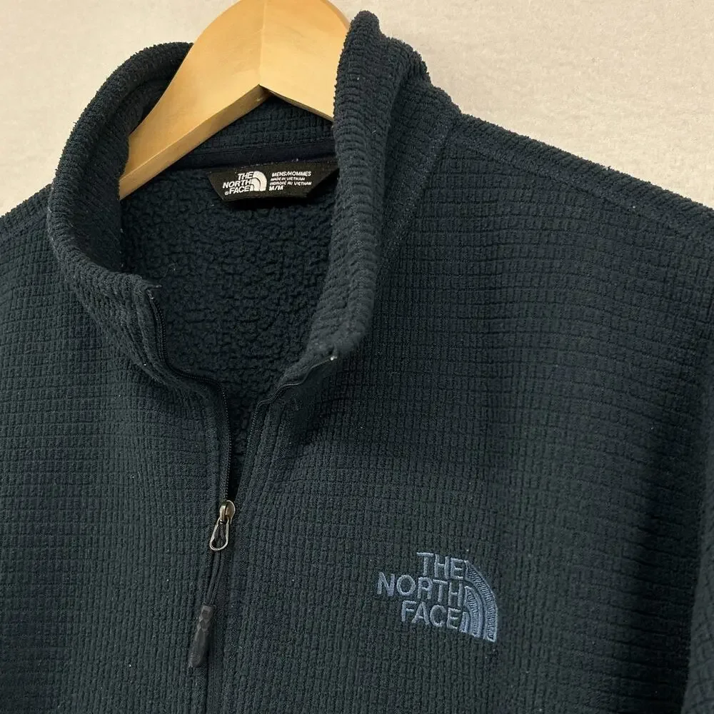 THE NORTH FACE Sweatshirt Mens M SDS Grid Fleece Jacket 1/2 Zip Pullover Blue